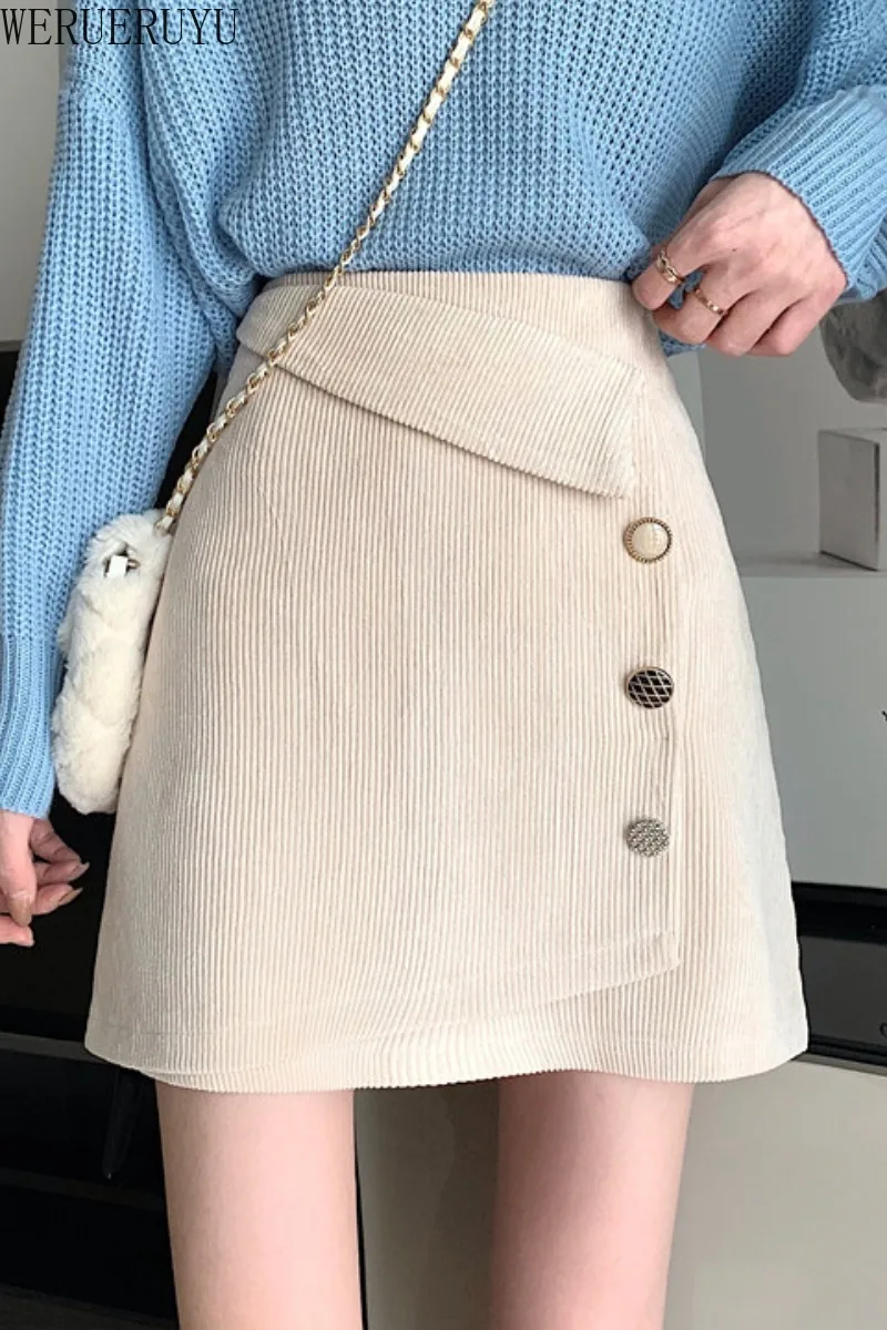 WERUERUYU Woman corduroy skirt sexy Vintage harajuku skirts mini slim high waist straight skirt ladies korean style 2021
WERUERUYU Woman corduroy skirt sexy Vintage harajuku skirts mini slim high waist straight skirt ladies korean style 2021