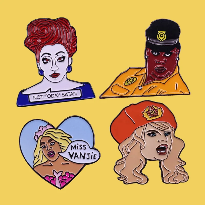 RuPaul's Drag Race Katya Zamolodchikova Miss Vanjie Enamel Brooch Pin Lapel Pins Brooches Badges Exquisite Jewelry Accessories
RuPaul's Drag Race Katya Zamolodchikova Miss Vanjie Enamel Brooch Pin Lapel Pins Brooches Badges Exquisite Jewelry Accessories