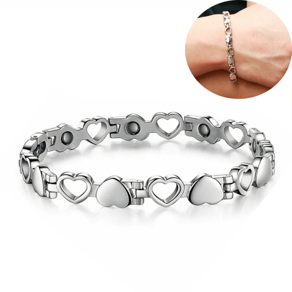 Fashionable Titanium Steel Wrist Link Chain Hollow Love Heart Bracelet
Fashionable Titanium Steel Wrist Link Chain Hollow Love Heart Bracelet
