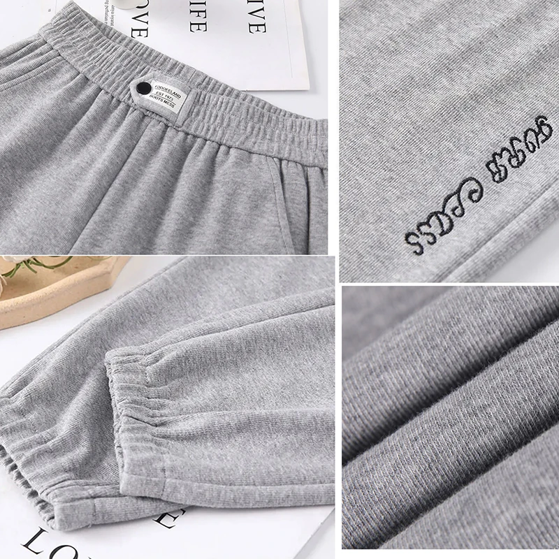 Elastic Waist Embroidery Sweatpants Women Solid Colors Thin Spring Summer Loose Trousers Korean Casual Sport Harem Pants M-2XL
Elastic Waist Embroidery Sweatpants Women Solid Colors Thin Spring Summer Loose Trousers Korean Casual Sport Harem Pants M-2XL
