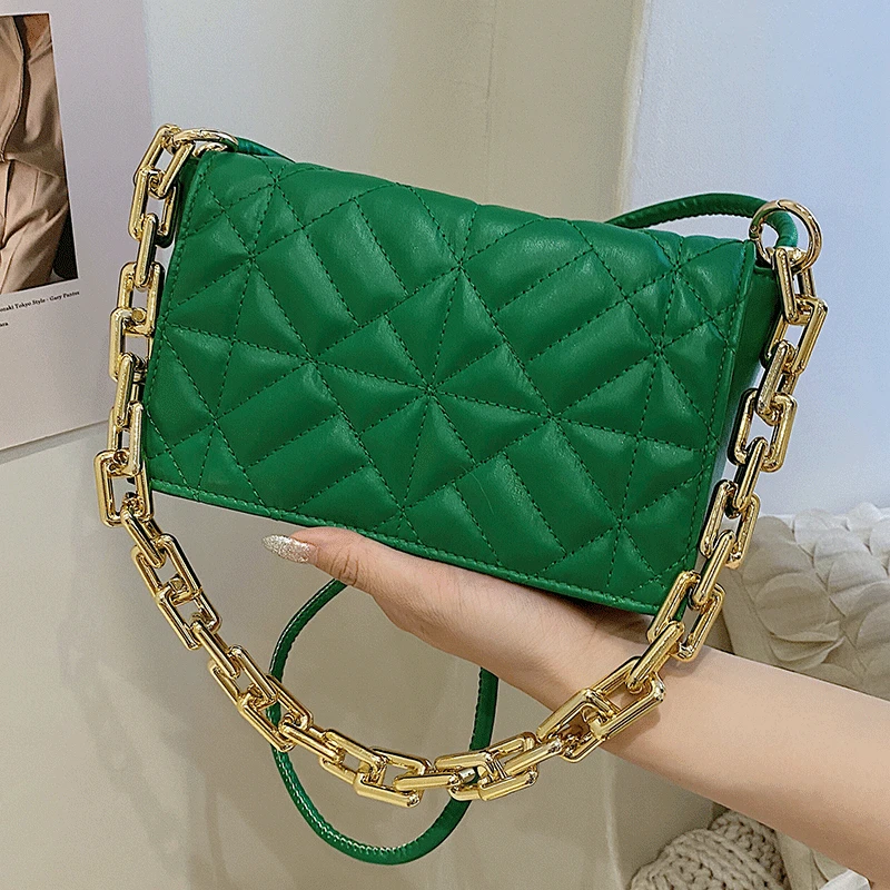 Brand Designer Handbags Women Bags Luxury Golden Chain Shoulder Bag for Girl Green Leather Crossbody Bags Ladies Square Flap Sac
Brand Designer Handbags Women Bags Luxury Golden Chain Shoulder Bag for Girl Green Leather Crossbody Bags Ladies Square Flap Sac