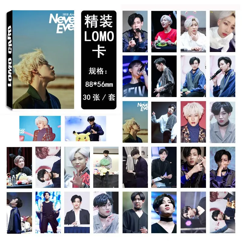 30 шт./компл. K pop GOT7 Фотокарточка бэмлам Single 01 Модный высококачественный альбом