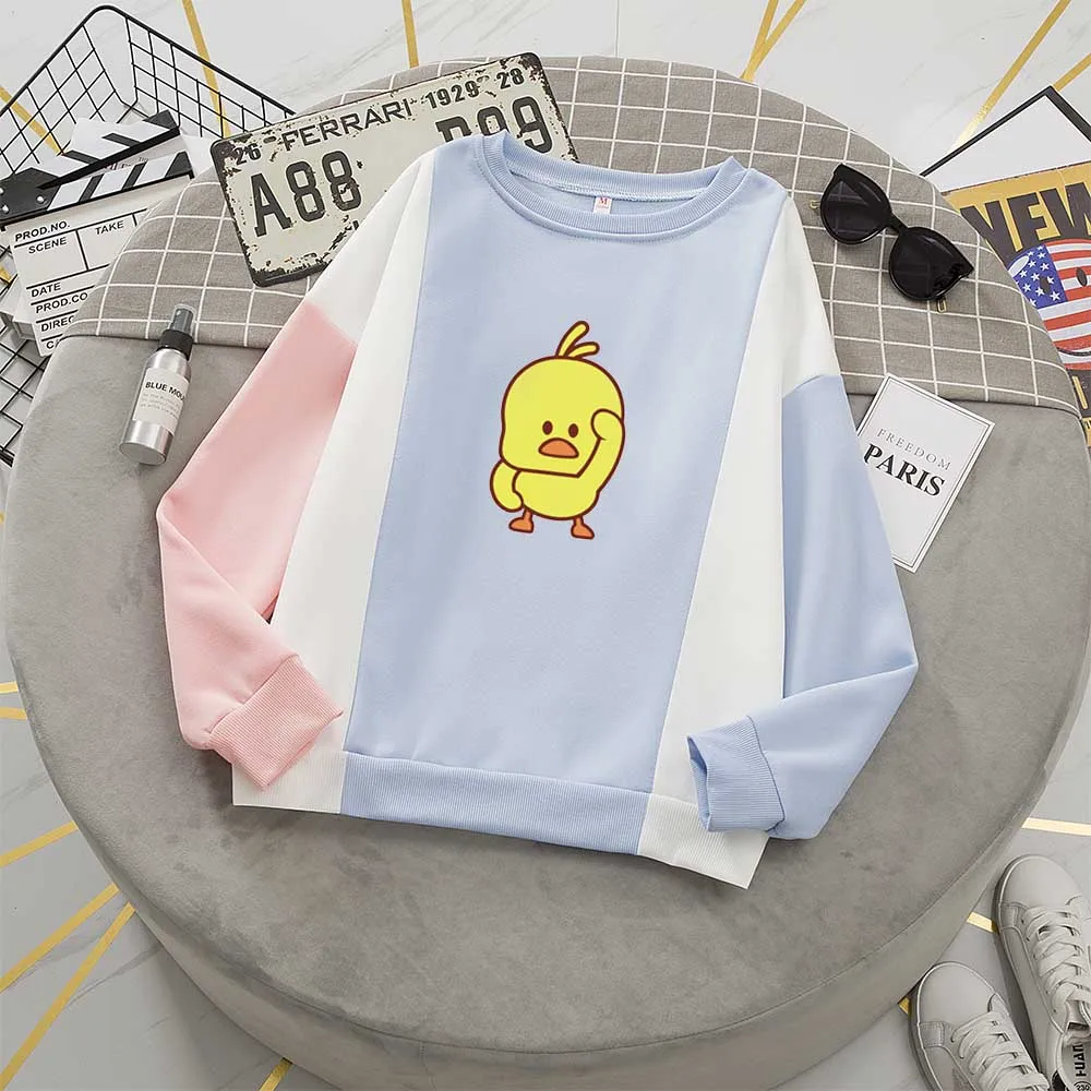 Color Block Sweatshirt Duck Printed Kawaii Hoodie Animal Sweatshirt Cute Aesthetic Fashion Pullover Hoodie Women Long Sleeve
Color Block Sweatshirt Duck Printed Kawaii Hoodie Animal Sweatshirt Cute Aesthetic Fashion Pullover Hoodie Women Long Sleeve