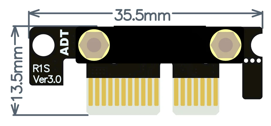 PCIe 3.0 x1 to x1 Extension Cable R11SL-TL Dual 90Degree Right Angle R11SL-TL 8G/bps PCI Express 1x Riser Card Ribbon Extender
PCIe 3.0 x1 to x1 Extension Cable R11SL-TL Dual 90Degree Right Angle R11SL-TL 8G/bps PCI Express 1x Riser Card Ribbon Extender