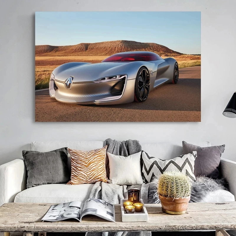 Картина на холсте модульная для украшения стен гостиной плакат с автомобилями |