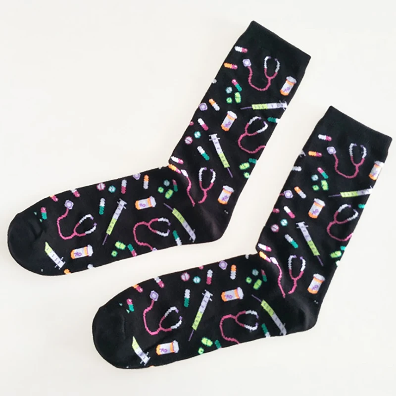 Q Funny Breathable Sweat-Absorbing Hospital Appliances Pattern Mid Tube Socks Black Men Socks Cotton European Style Sock
Q Funny Breathable Sweat-Absorbing Hospital Appliances Pattern Mid Tube Socks Black Men Socks Cotton European Style Sock