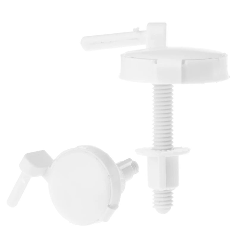 2pcs Plastic Toilet Seat Screws Fixings Fit Toilet Seats Hinges Repair Tools