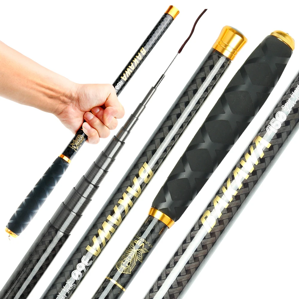 BAKAWA Telescopic 45CM Mini Fishing Hand Rod High Quality Carbon Fiber Ultra-light Hard Pole For Stream River Feeder Carp Pesca
BAKAWA Telescopic 45CM Mini Fishing Hand Rod High Quality Carbon Fiber Ultra-light Hard Pole For Stream River Feeder Carp Pesca