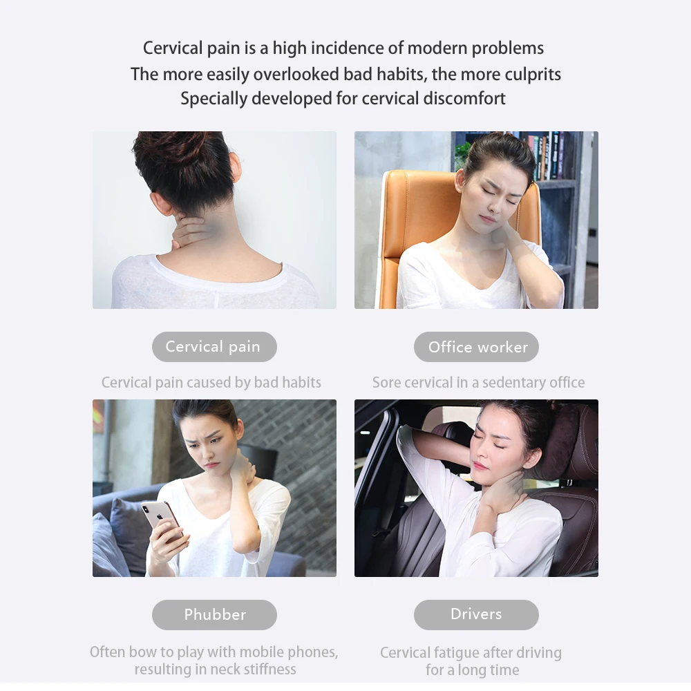 9 Modes U shaped Neck Massager Electric Portable TENS Pulse Heated Massage Pillow Shoulder Cervical Multifunctional Massager
9 Modes U shaped Neck Massager Electric Portable TENS Pulse Heated Massage Pillow Shoulder Cervical Multifunctional Massager