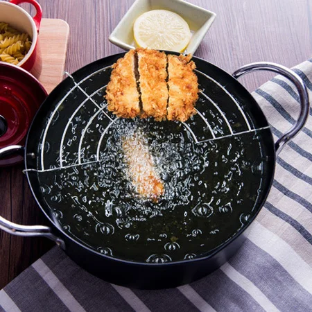 20cm Japanese fried tempura pot for small household fryer containing oil filter general electromagnetic oven cookware cooker
20cm Japanese fried tempura pot for small household fryer containing oil filter general electromagnetic oven cookware cooker
