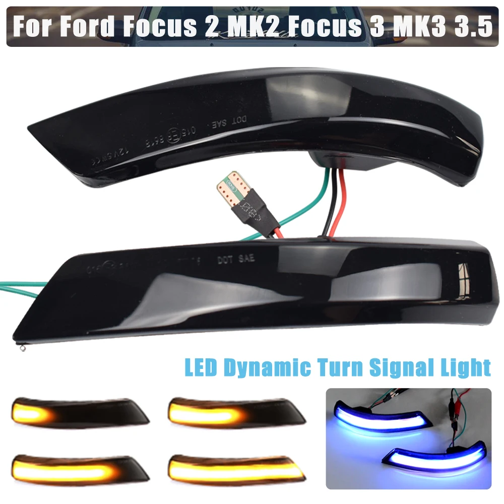 2pcs For Ford Focus 2 MK2 Focus 3 MK3 3.5 EU For Mondeo MK4 Dynamic Blinker LED Turn Signal Side Mirror Lights Indicator
2pcs For Ford Focus 2 MK2 Focus 3 MK3 3.5 EU For Mondeo MK4 Dynamic Blinker LED Turn Signal Side Mirror Lights Indicator