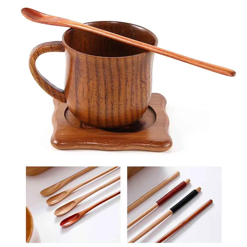 Органическое бамбуковое Кофе Чай ложка мешалка приготовление сервировка набор