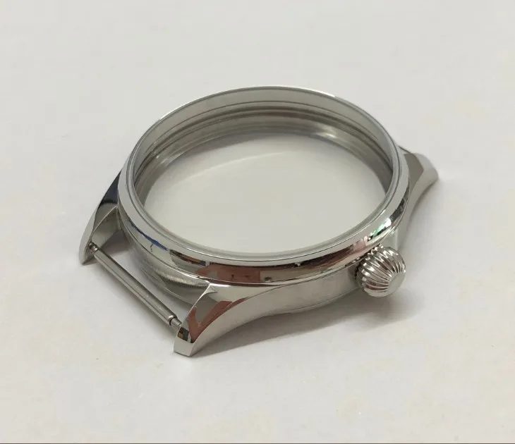 41MM Sapphire crystal or Mineral glass 316L stainless steel watch case fit ETA6497/6498 Mechanical movement Men's watch case 3-3
41MM Sapphire crystal or Mineral glass 316L stainless steel watch case fit ETA6497/6498 Mechanical movement Men's watch case 3-3