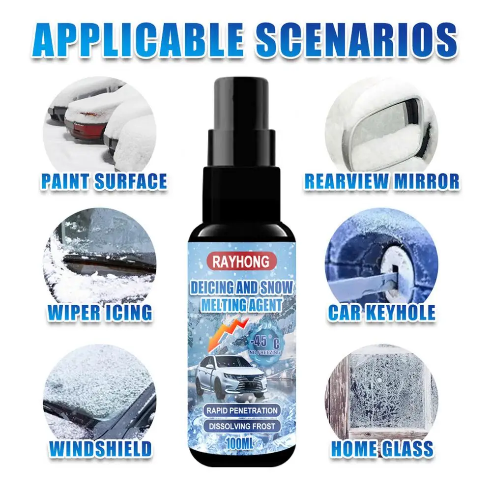 30/50/100/120ml Car Snow Melting Agent Windshield Deicing Defroster Ice Remover Spray Fast Thawing And Antifreeze Frost Protect
30/50/100/120ml Car Snow Melting Agent Windshield Deicing Defroster Ice Remover Spray Fast Thawing And Antifreeze Frost Protect