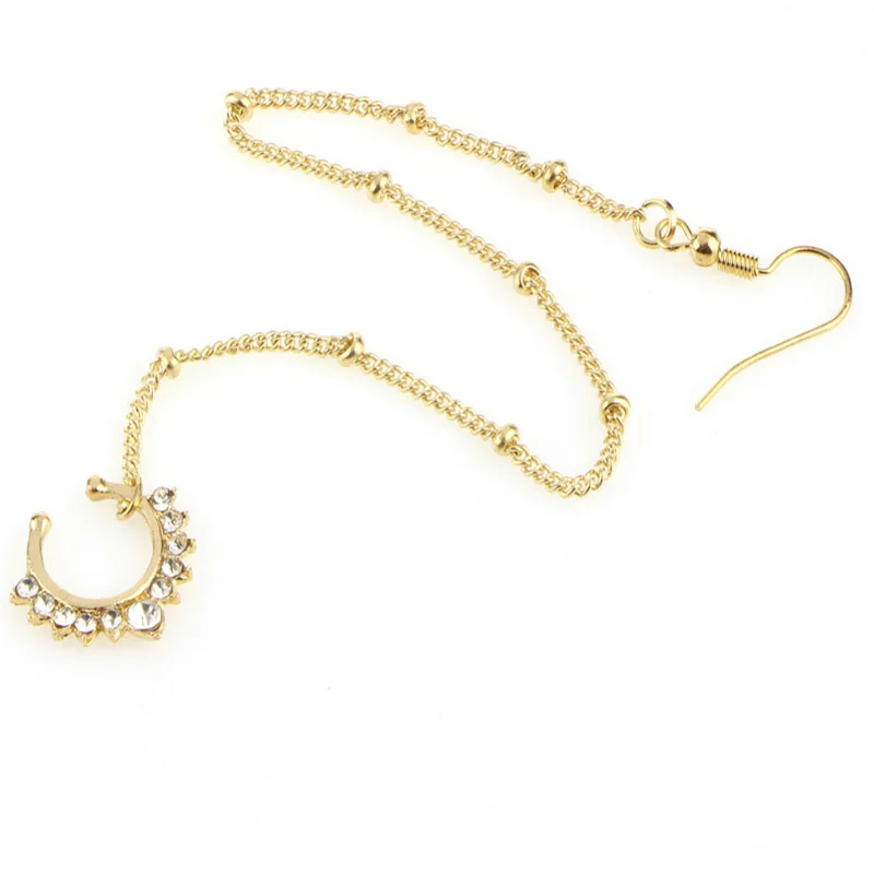 Fashion European And American Personality Punk Sexy Alloy Women's Earrings Geometric Tassel Chain Earrings Nose Clip
Fashion European And American Personality Punk Sexy Alloy Women's Earrings Geometric Tassel Chain Earrings Nose Clip