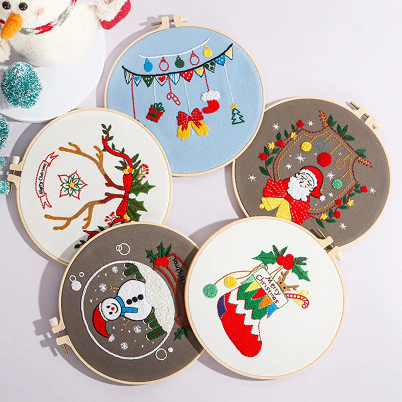 Christmas Style Embroidery DIY Kit Cross Stitch Set for Beginner Nordic Style Printed Sewing Art Craft Painting Home Decor
Christmas Style Embroidery DIY Kit Cross Stitch Set for Beginner Nordic Style Printed Sewing Art Craft Painting Home Decor