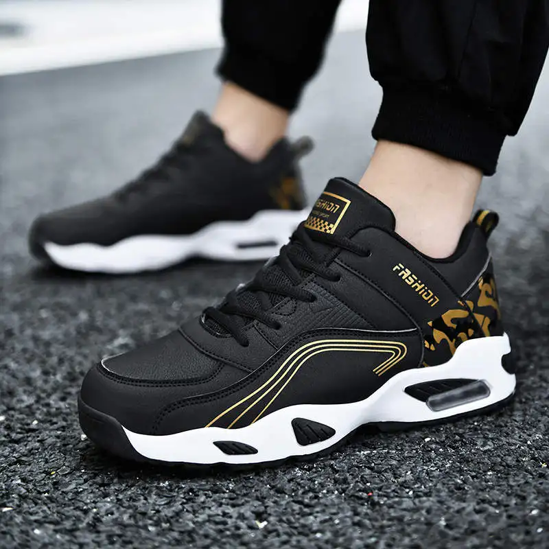 Men's Leather Shoes Sneakers Trend Casual Shoe Lace Up Comfort Leisure Man Sneakers Non-slip Footwear Male Air Cushion Shoes K4
Men's Leather Shoes Sneakers Trend Casual Shoe Lace Up Comfort Leisure Man Sneakers Non-slip Footwear Male Air Cushion Shoes K4