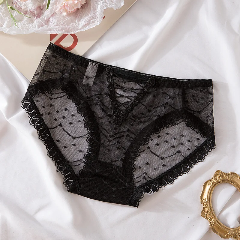 Sexy Underwear For Women Cute Transparent Lace Panties Kawaii Lingerie Femme Low Waist Mesh Briefs Tangas Mujer String Femme New
Sexy Underwear For Women Cute Transparent Lace Panties Kawaii Lingerie Femme Low Waist Mesh Briefs Tangas Mujer String Femme New