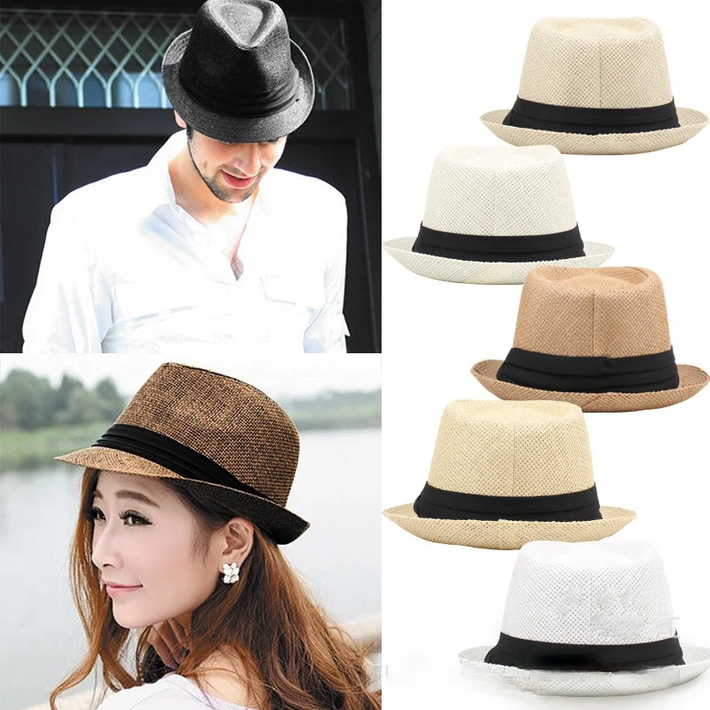 Tri-fold Jazz Straw Hat Panama Wide-brimmed Sunshade Straw Hat Unisex Fashion Straw Hat Breathable Sun Hat with Black Ribbon
Tri-fold Jazz Straw Hat Panama Wide-brimmed Sunshade Straw Hat Unisex Fashion Straw Hat Breathable Sun Hat with Black Ribbon