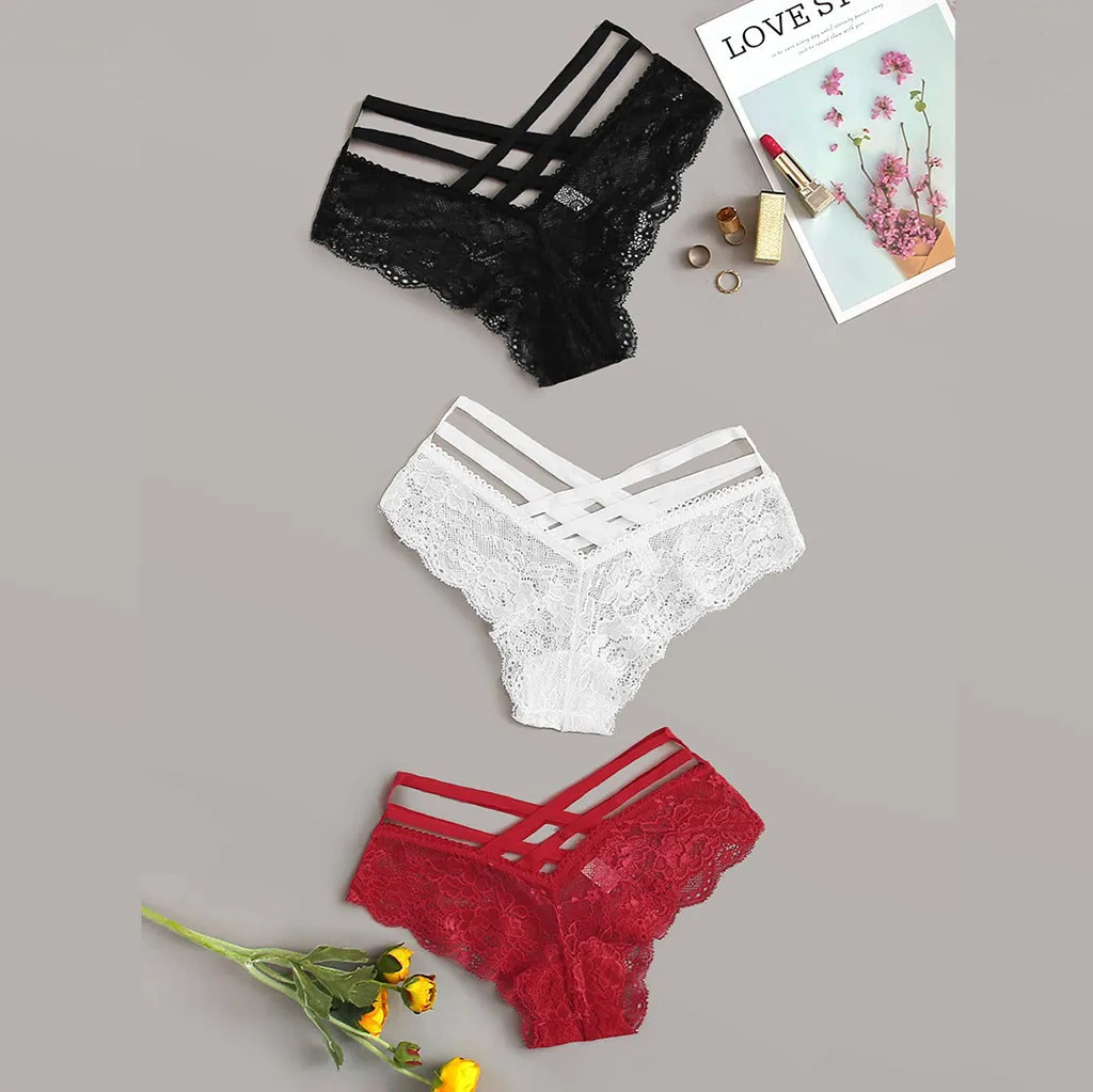 3 Pcs Panties For Underwear Women Underpants Sexy Lace Cross Breathable Soft Lingerie Female Briefs Panty Sexy Transparent
3 Pcs Panties For Underwear Women Underpants Sexy Lace Cross Breathable Soft Lingerie Female Briefs Panty Sexy Transparent