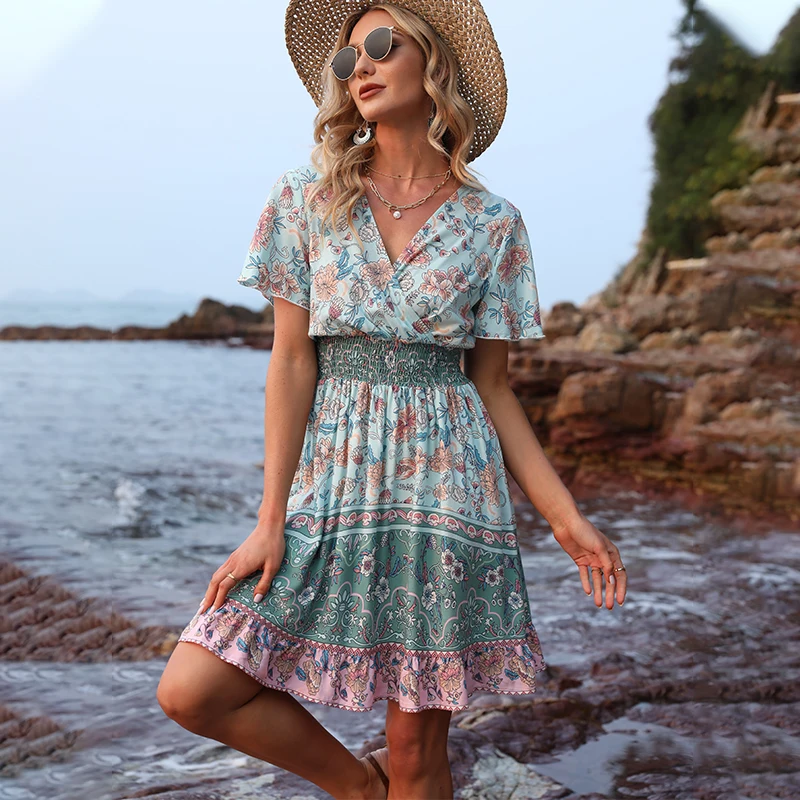 Miguofan Ruffles Summer Casual Dresses Women Flare Sleeve Bohemia Beach Dress Short Female Elegant Plus Size Dresses Vestidos
Miguofan Ruffles Summer Casual Dresses Women Flare Sleeve Bohemia Beach Dress Short Female Elegant Plus Size Dresses Vestidos