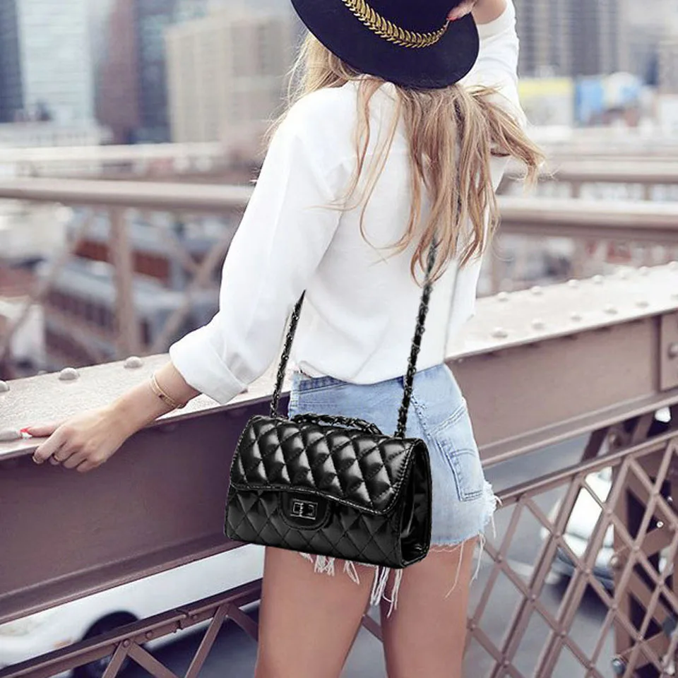 Chain Pu Leather Crossbody Bags for Women 2021 Small Flap Bag Simple Shoulder Bags Female Travel Purses and Handbags Luxury Bag 
Chain Pu Leather Crossbody Bags for Women 2021 Small Flap Bag Simple Shoulder Bags Female Travel Purses and Handbags Luxury Bag