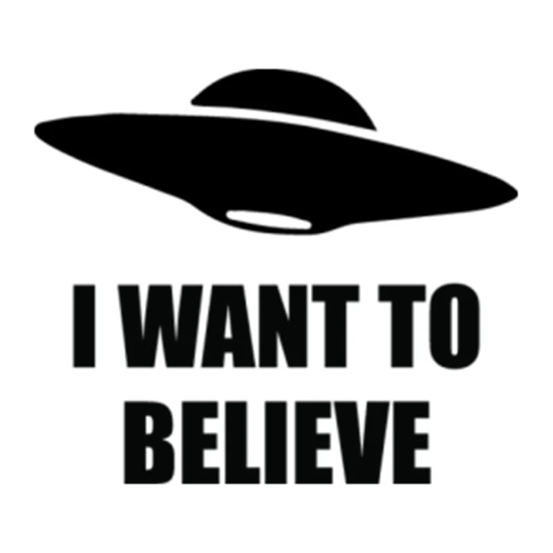 CK3327# наклейки на авто I want to believe водонепроницаемые отражающий машину наклейка для