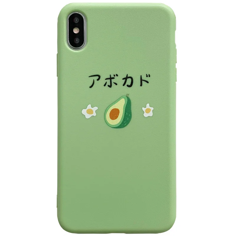 Cute Cartoon Fruit Avocado Soft Silicone Phone Case For iphone XR XS 11 Pro Max 7 8 plus 12 Holder Cover Luxury Gift Coque 
Cute Cartoon Fruit Avocado Soft Silicone Phone Case For iphone XR XS 11 Pro Max 7 8 plus 12 Holder Cover Luxury Gift Coque