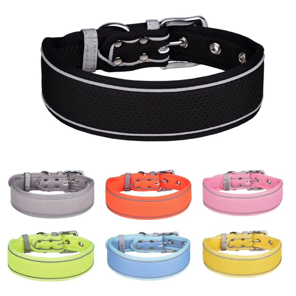 Breathable Dog Collar Reflective Night Safety Puppy Neck Strap Collars for Small Medium Dog Chihuahua Yorkie Hiking Training
Breathable Dog Collar Reflective Night Safety Puppy Neck Strap Collars for Small Medium Dog Chihuahua Yorkie Hiking Training