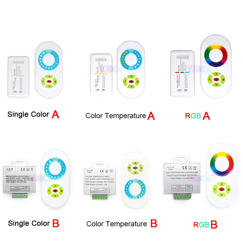 12V 24V LED Controller 5 Keys Half Touch RF Remote Controller 433M Dimmer For RGB Single Color Color Temperature LED Strip Light
12V 24V LED Controller 5 Keys Half Touch RF Remote Controller 433M Dimmer For RGB Single Color Color Temperature LED Strip Light