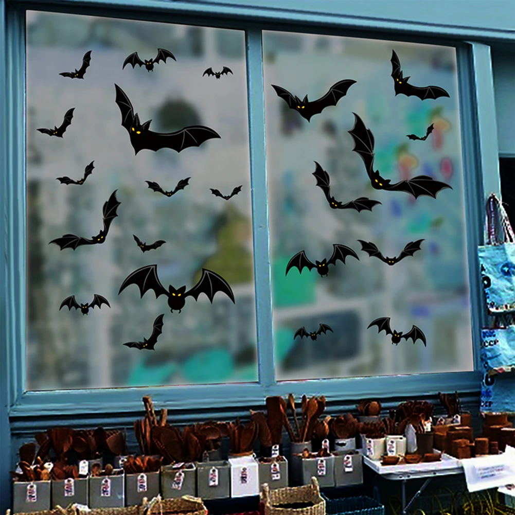 Наклейки для вечеринки украшение для Хэллоуина, 3D наклейка в форме летучей мыши, ресторан, спальня, жилая декорация для комнат, черный
Наклейки для вечеринки украшение для Хэллоуина, 3D наклейка в форме летучей мыши, ресторан, спальня, жилая декорация для комнат, черный