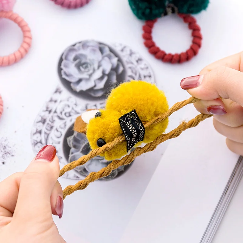 Cute animal hair ball rabbit hair ring female rubber band elastic hair bands Korean headwear children hair Accessories ornaments
Cute animal hair ball rabbit hair ring female rubber band elastic hair bands Korean headwear children hair Accessories ornaments