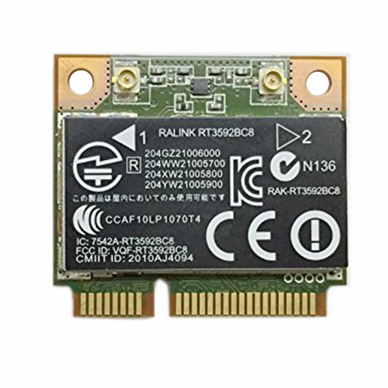 RT3592BC8 Dual Band 300M & Bluetooth 3.0 Wireless Card for HP 4530S 4330S 4430S 4230S SPS: 630813-001
RT3592BC8 Dual Band 300M & Bluetooth 3.0 Wireless Card for HP 4530S 4330S 4430S 4230S SPS: 630813-001