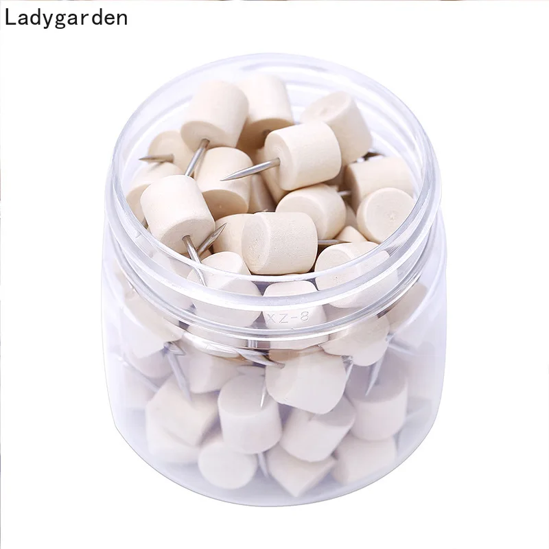 80PCS 20MM Wooden Thumbtack Board Pins Pushpins Drawing Photo Wall Studs Nail School Suppy
80PCS 20MM Wooden Thumbtack Board Pins Pushpins Drawing Photo Wall Studs Nail School Suppy