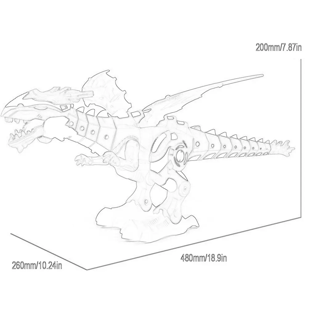 Electric Spray Dinosaur Toy Sound And Light Fire-Breathing Mechanical Dragons Dinosaur Model Toys Kids Toys
Electric Spray Dinosaur Toy Sound And Light Fire-Breathing Mechanical Dragons Dinosaur Model Toys Kids Toys
