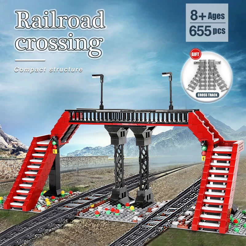 MOULD KING Building Blocks World Railway The MOC Railroad crossing sets Model Bricks Kids Educational Toys Christmas Gifts
MOULD KING Building Blocks World Railway The MOC Railroad crossing sets Model Bricks Kids Educational Toys Christmas Gifts