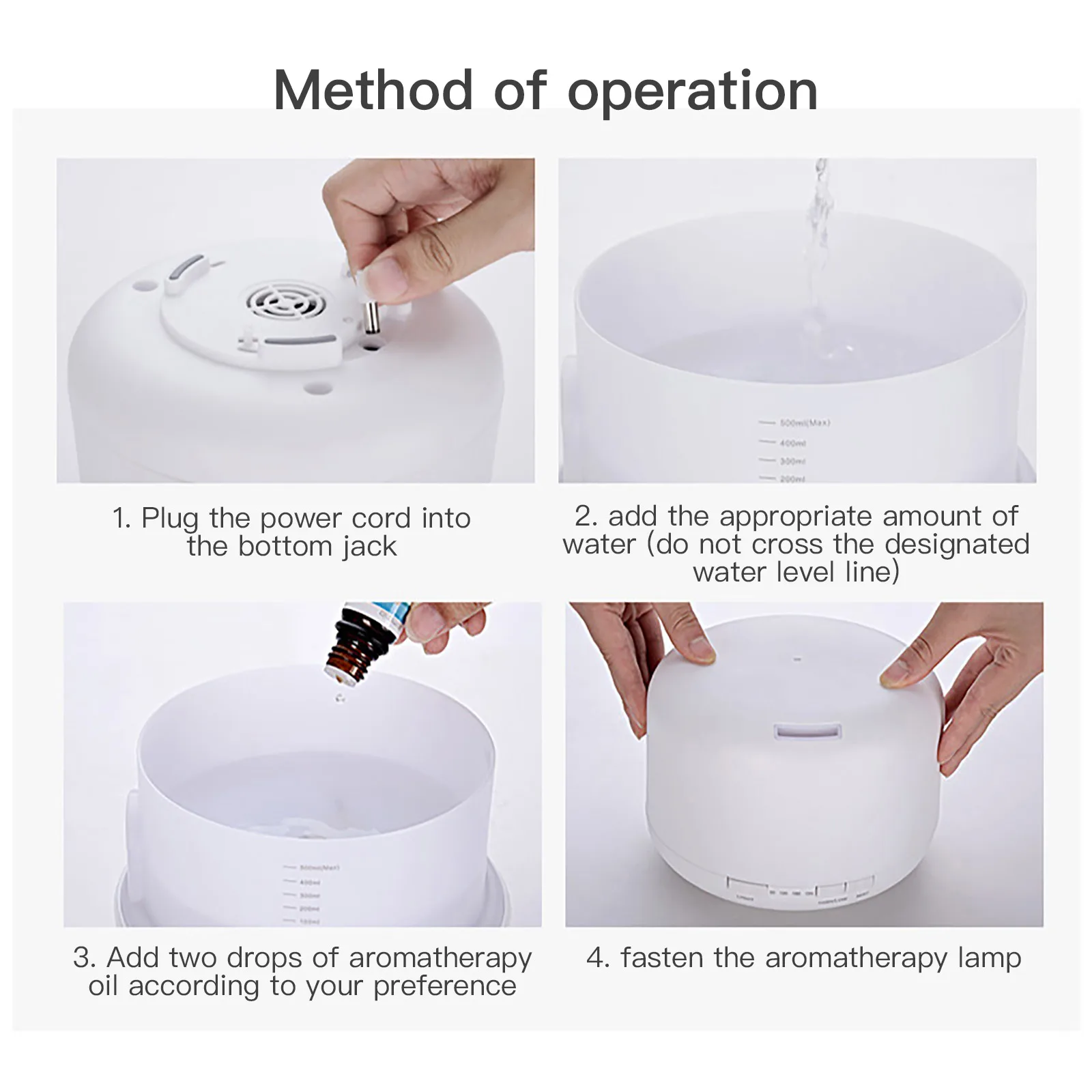 Household Aromatherapy Machine Warm Light LED Light Humidifier Humidifier ABS Air Purifie Remote Control Essential Oil Diffuser
Household Aromatherapy Machine Warm Light LED Light Humidifier Humidifier ABS Air Purifie Remote Control Essential Oil Diffuser