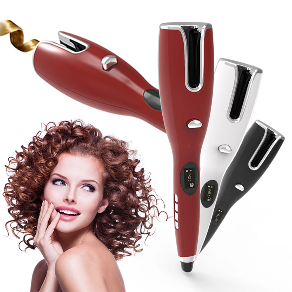 

Hair Curler Rotating Automatic Curling Iron Tourmaline Ceramic Waver Spin N Curl 1 Curling Air Wand Corrugation Styler Curl Tool