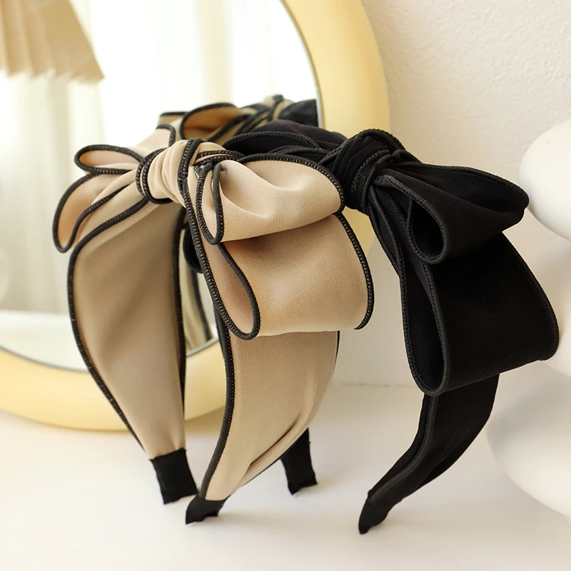 New Fashion Headband Hair Accessories for Women Oversized Double-layer Bow Knot Headband Solid Color Fresh Girls Hairband
New Fashion Headband Hair Accessories for Women Oversized Double-layer Bow Knot Headband Solid Color Fresh Girls Hairband