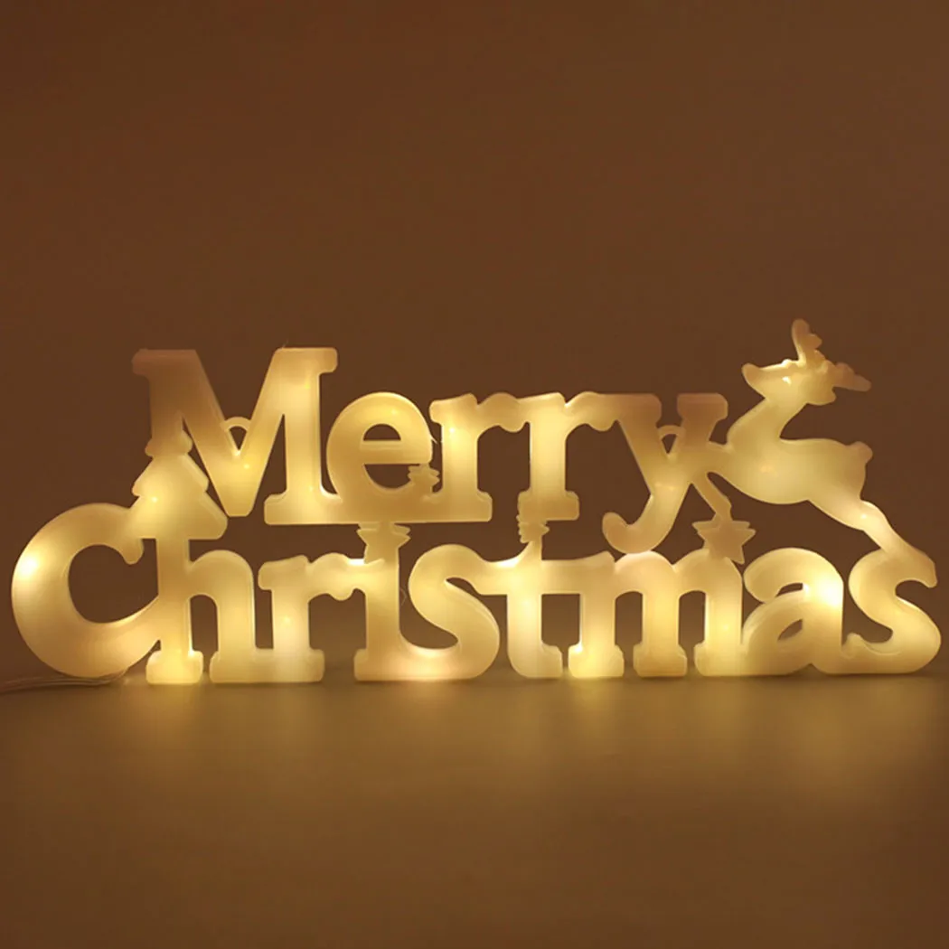 Merry Christmas Letter Lights Decor LED Christmas Wreath Warm White Hang Lights Navidad Xmas Tree Hanging Decoration
Merry Christmas Letter Lights Decor LED Christmas Wreath Warm White Hang Lights Navidad Xmas Tree Hanging Decoration