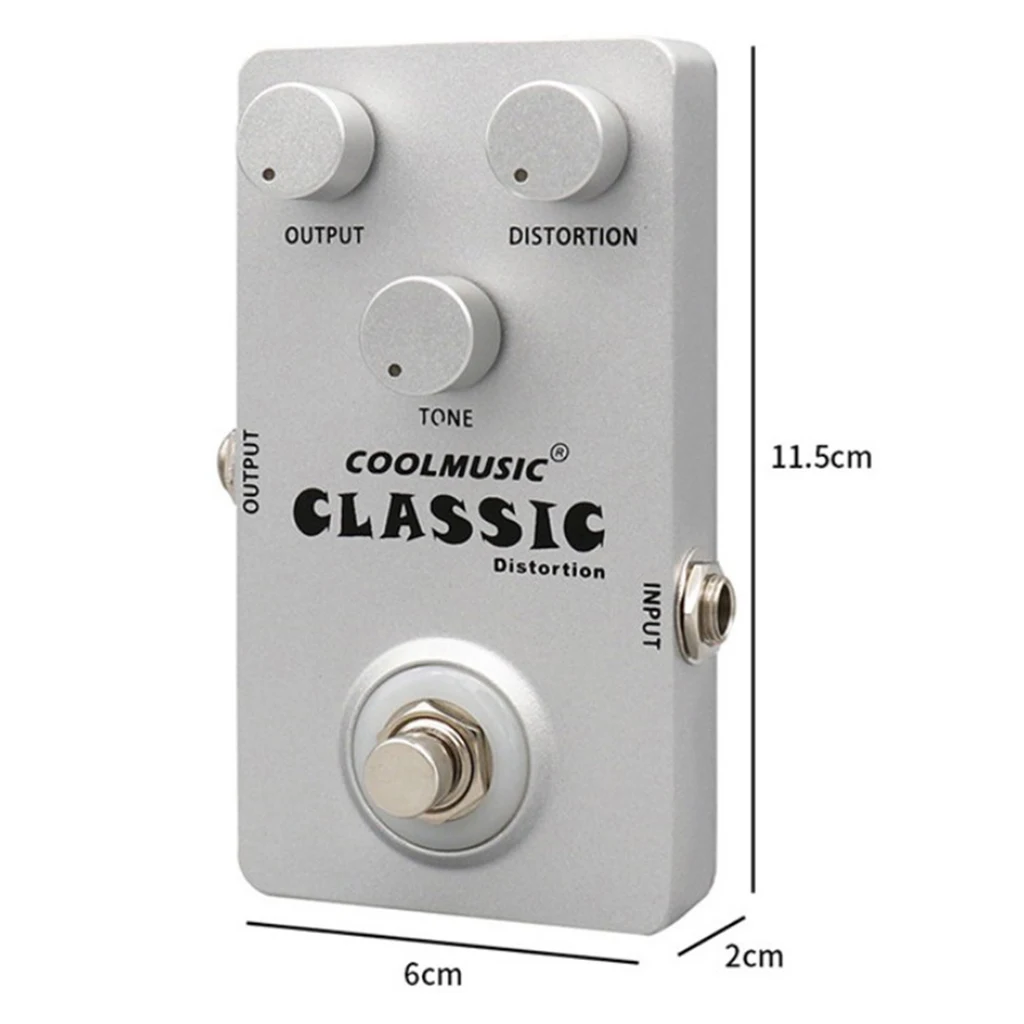 Classic Distortion Bass Guitar Effects Pedal 9V DC Stable Single Block 
Classic Distortion Bass Guitar Effects Pedal 9V DC Stable Single Block