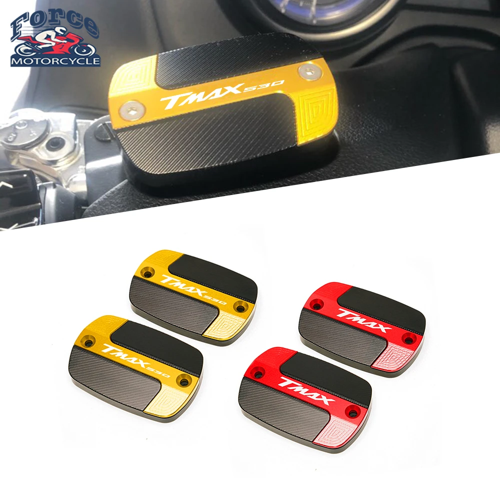 

For YAMAHA Tmax530 Tmax560 T-Max 530 TMAX 500 530 560 SX DX CNC Motorcycle Front Brake Fluid Fuel Reservoir Tank Oil Cap Cover
