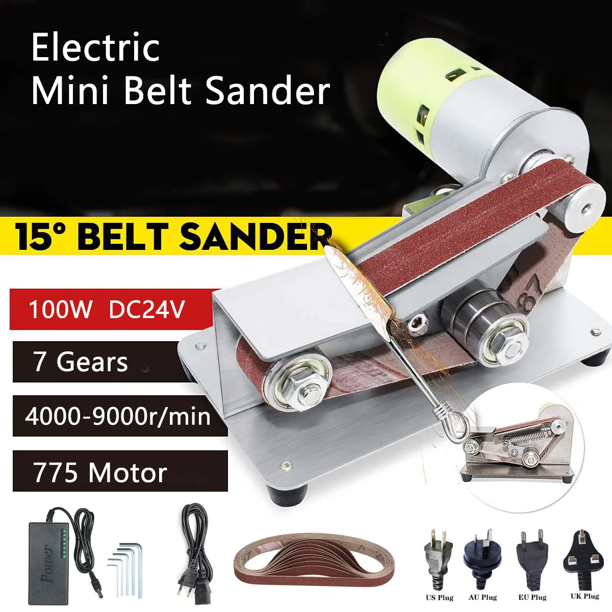 Multifunctional Mini Electric Belt Sander Grinding Polishing Abrasive Belt Grinder Machine Polisher Cutter Edges Power Tool
Multifunctional Mini Electric Belt Sander Grinding Polishing Abrasive Belt Grinder Machine Polisher Cutter Edges Power Tool