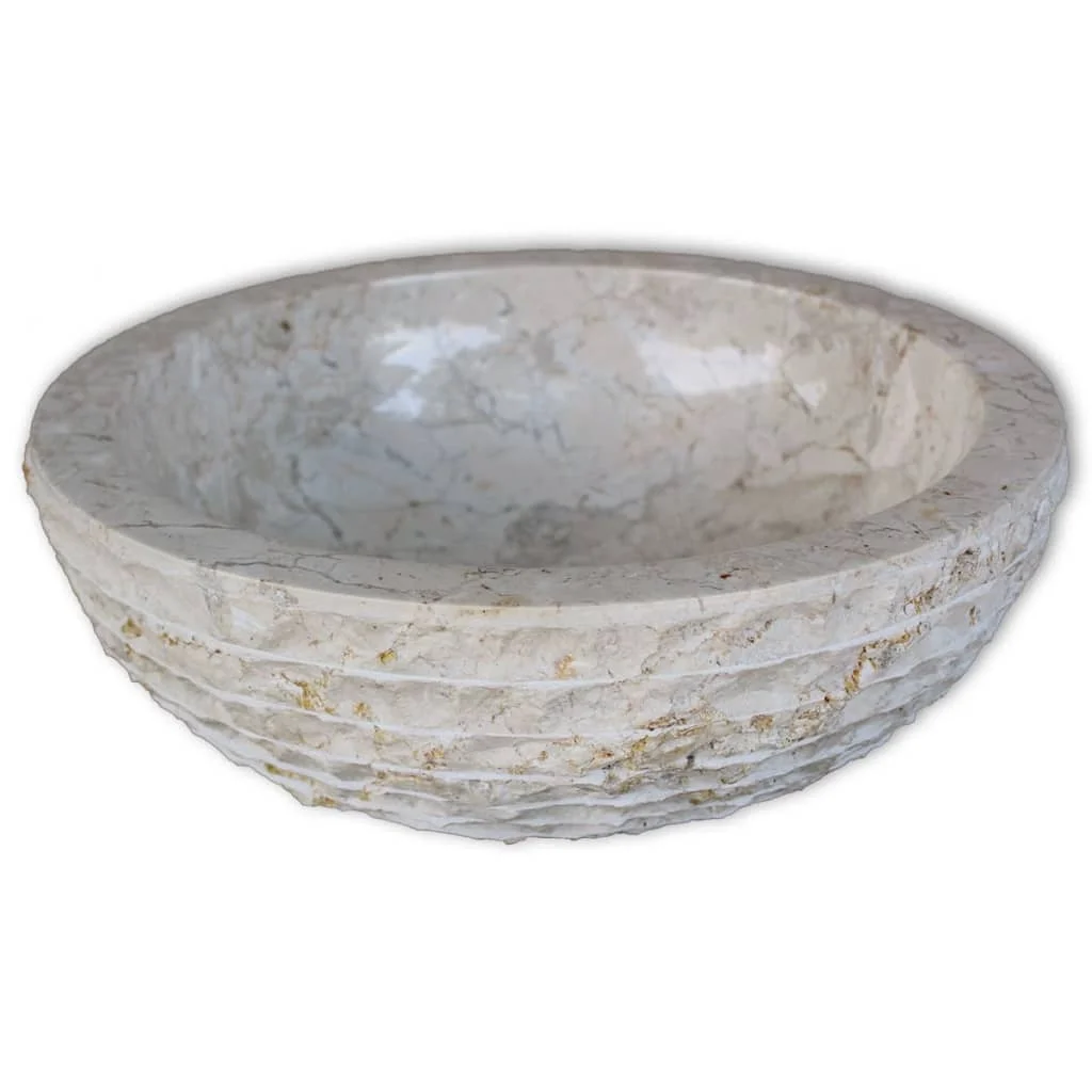 Bathroom Sink Basin Marble Handwash Bowl Countertop Artistic Natural Stone Washbasin Complete Furniture Black/Cream 40 cm
Bathroom Sink Basin Marble Handwash Bowl Countertop Artistic Natural Stone Washbasin Complete Furniture Black/Cream 40 cm