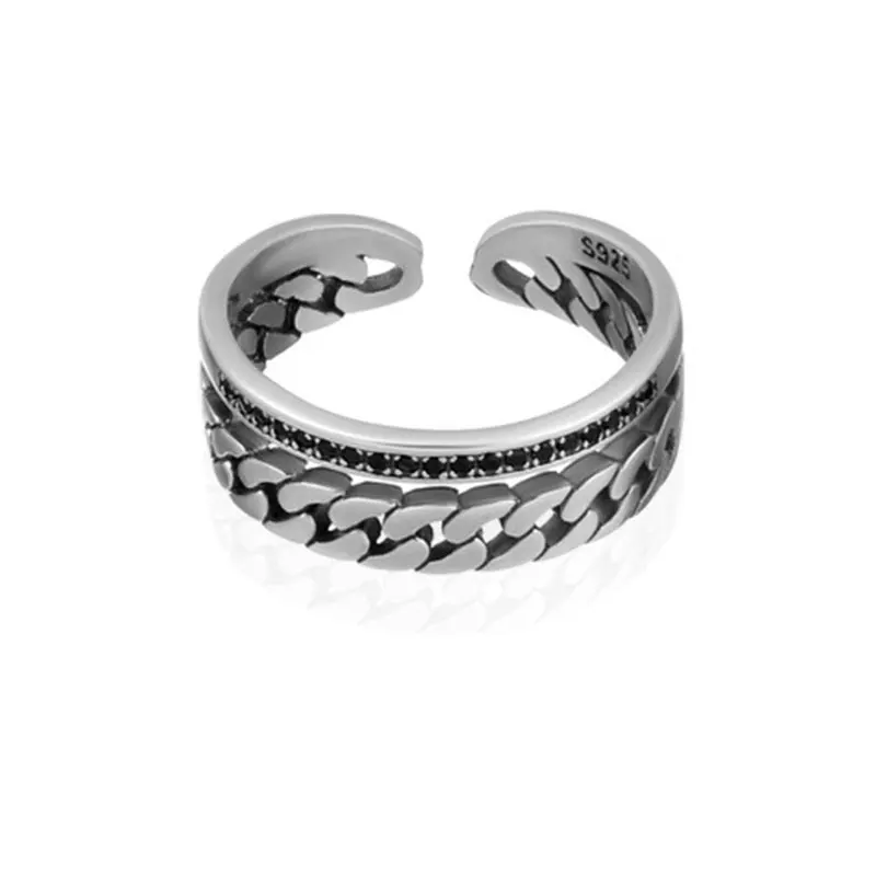 Personalized Fashion Simple Punk Hollow Chain Double Layer Inlaid Zircon Ladies Open Ring Adjustable Jewelry Birthday Party Gift
Personalized Fashion Simple Punk Hollow Chain Double Layer Inlaid Zircon Ladies Open Ring Adjustable Jewelry Birthday Party Gift