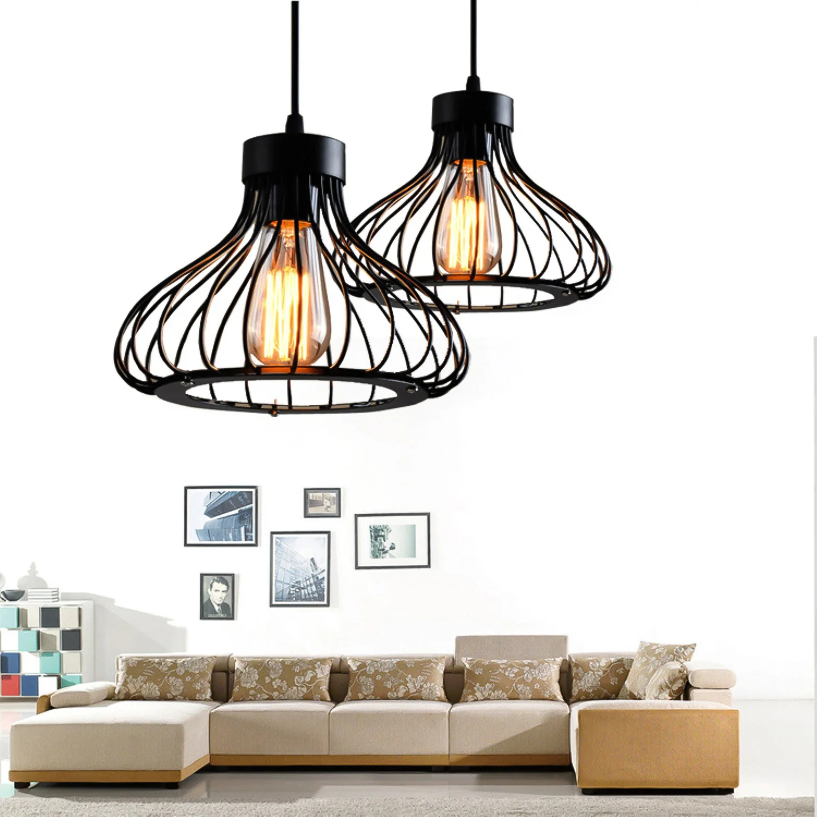LED Hollow Ceiling Light Retro Ceiling Down Light Pendant Lamp E27 Lamp Walkway Kitchen Home Decor Lighting Fixture Cage Lamp
LED Hollow Ceiling Light Retro Ceiling Down Light Pendant Lamp E27 Lamp Walkway Kitchen Home Decor Lighting Fixture Cage Lamp