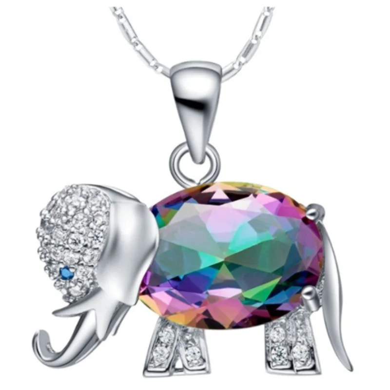 European and American Fashion Elephant Zircon Pendant Necklace Ladies Necklace New Wild Creative Animal Necklace
European and American Fashion Elephant Zircon Pendant Necklace Ladies Necklace New Wild Creative Animal Necklace