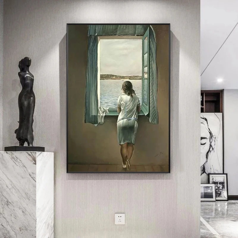 Salvador Dali Woman at The Window Canvas Paintings Posters and Prints Wall Art Pictures for Living Room Decor (No Frame)
Salvador Dali Woman at The Window Canvas Paintings Posters and Prints Wall Art Pictures for Living Room Decor (No Frame)