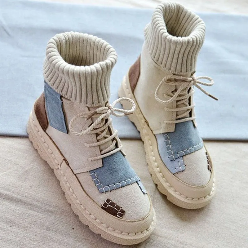 2021 new autumn and winter hot style velvet canvas color matching wild high-top wool boots women's shoes women's boots
2021 new autumn and winter hot style velvet canvas color matching wild high-top wool boots women's shoes women's boots
