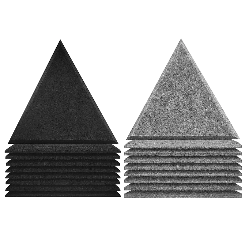 24Pcs Acoustic Panels, Soundproofing Foams,High Density Sound Absorbing Panels Triple-Cornered Wedge, Sound Insulation Tiles
24Pcs Acoustic Panels, Soundproofing Foams,High Density Sound Absorbing Panels Triple-Cornered Wedge, Sound Insulation Tiles